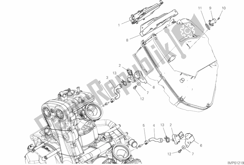 All parts for the Engine Control Unit of the Ducati Multistrada 950 S Touring 2020